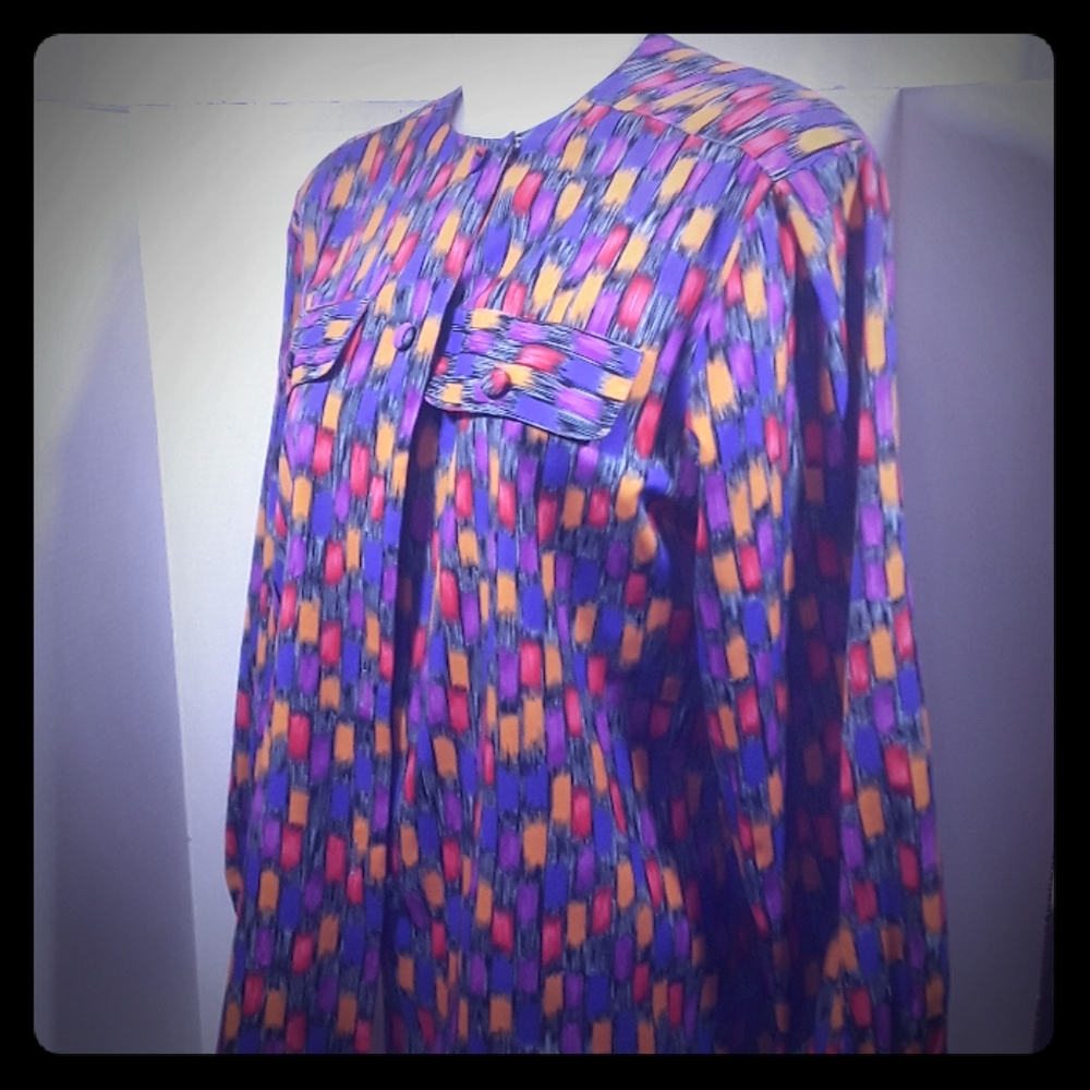Blouse,Watercolors, size 8 by Notations